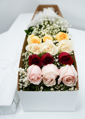 12 Assorted Rose Box