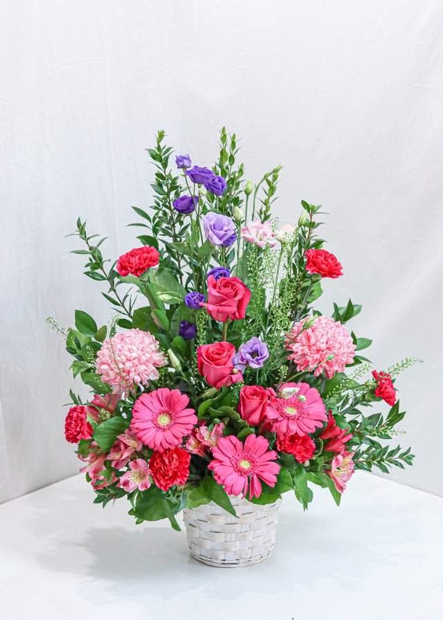 Pastel Pink Basket - Flower - Toronto Flower Gallery