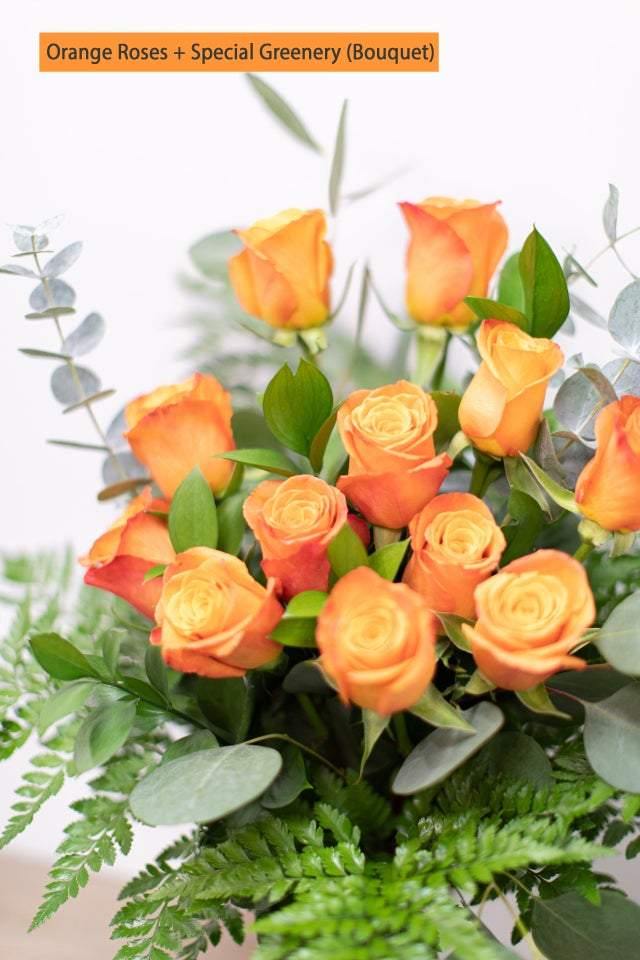 12 Orange Roses - Toronto Flower Gallery