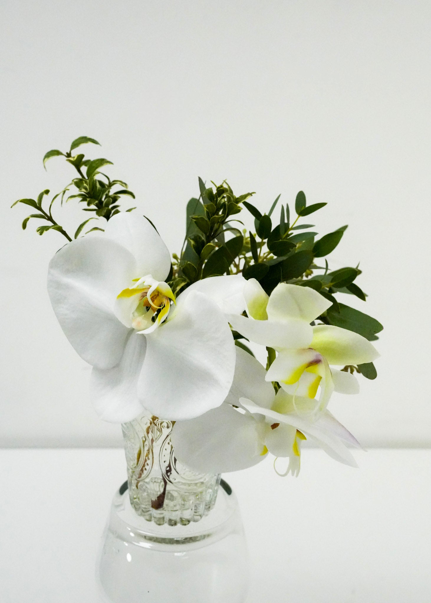 Mini Orchid Arrangement in a Vase