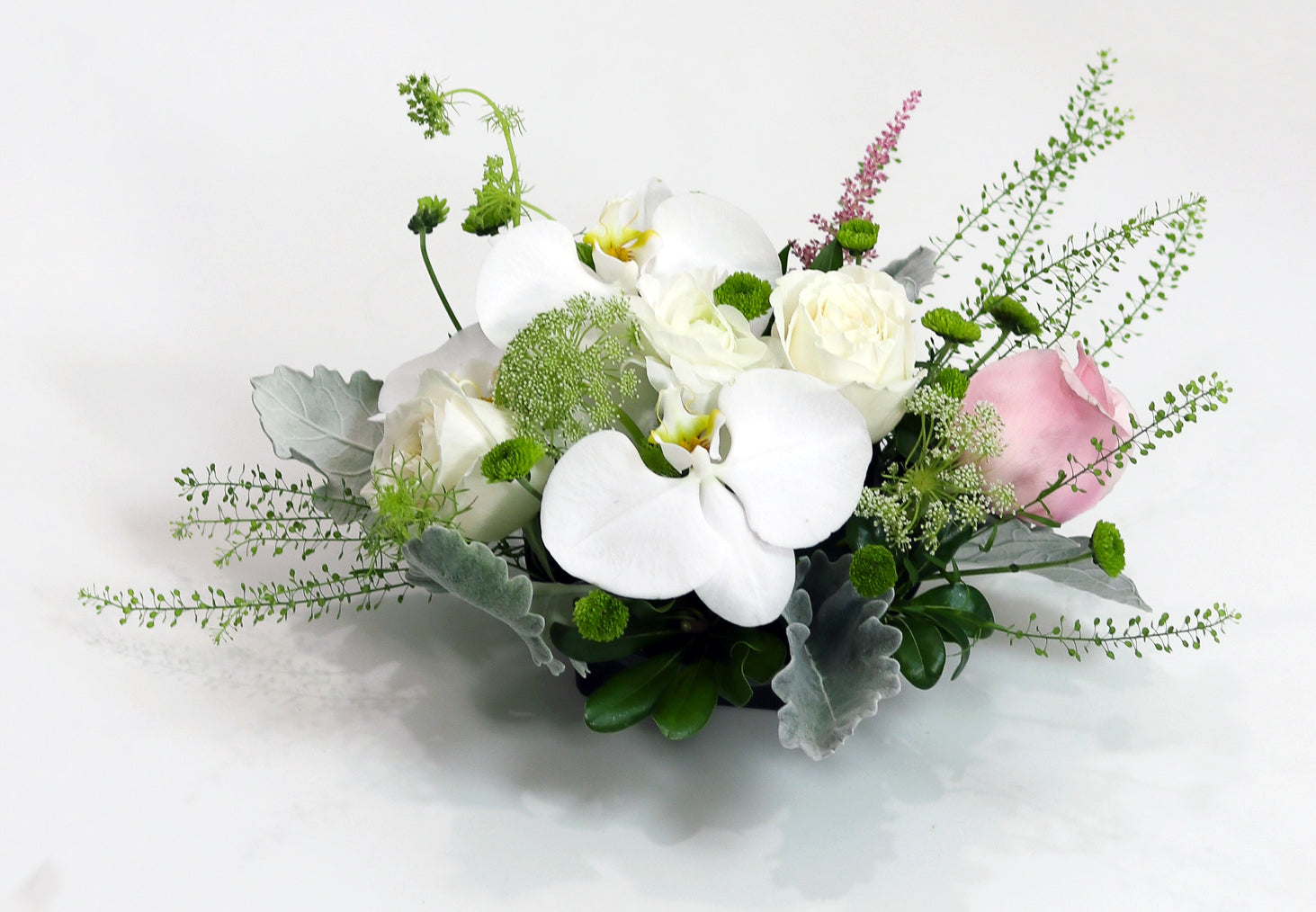 White Orchid Wedding Centerpiece