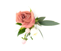 Coffee Theme Rose Boutonniere