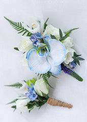 Blue Orchid Wrist Corsage - Toronto Flower Gallery