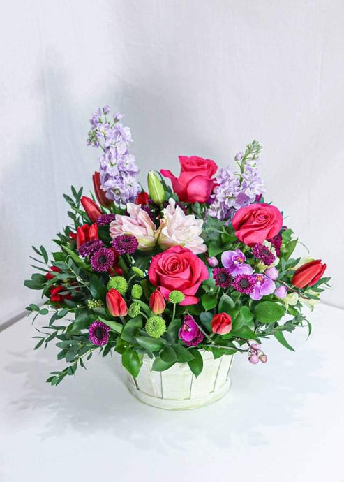 Loving Pastel Basket - Flower - Toronto Flower Gallery
