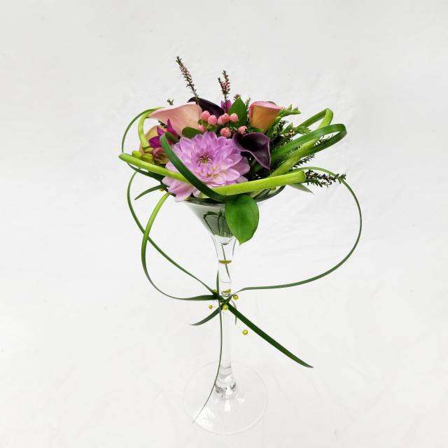 Flower Cocktail Vase Arrangement - Flower - Toronto Flower Gallery