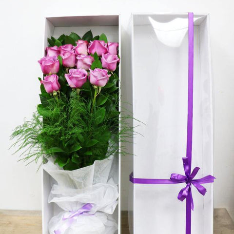 12 Lavender Rose Box