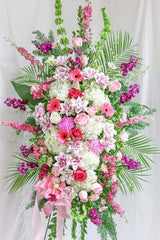 Standing Spray - White & Pink - Flower - Toronto Flower Gallery