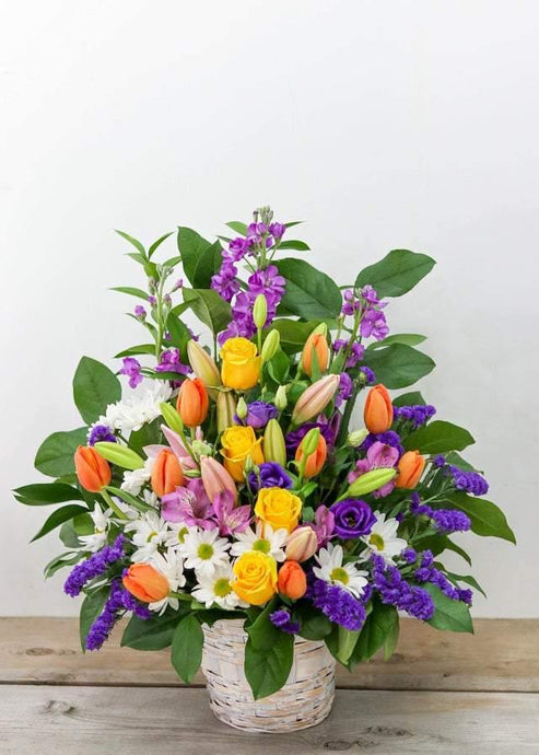 Colorful Spring Basket - Toronto Flower Gallery