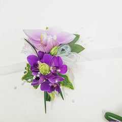 Purple Cymbidium Orchid Boutonniere - Toronto Flower Gallery
