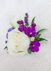 Purple Rose Boutonniere - Toronto Flower Gallery